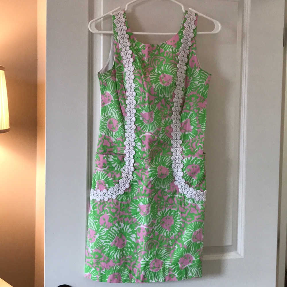 Lilly Pulitzer Sunnyside Lions Dress Sz 2